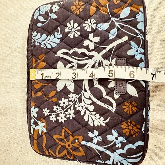 Vera Bradley Tablet iPad Kindle Padded Sleeve Java Floral Pattern 9"x6.5" EUC - Picture 8 of 8